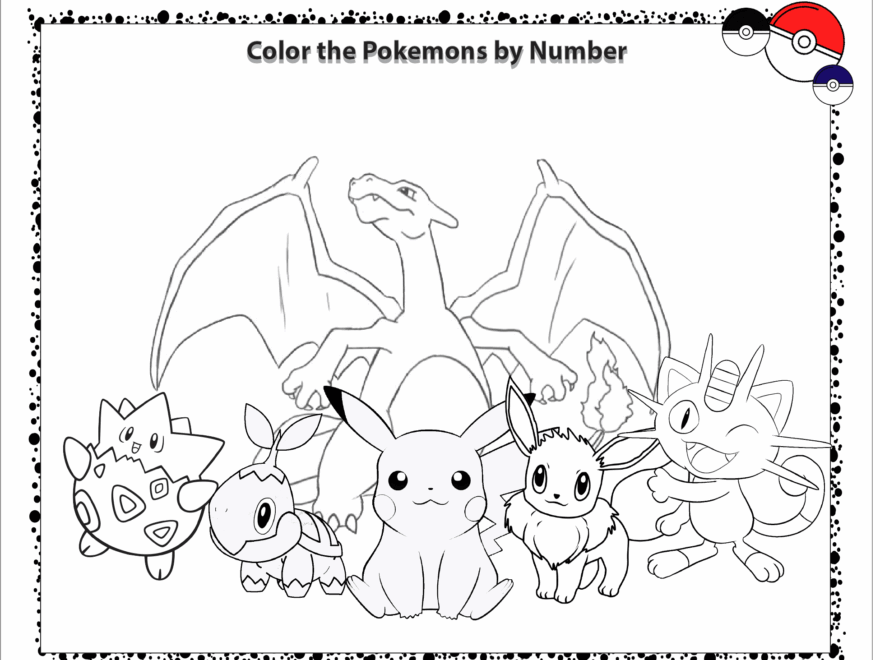 10 Exciting Pokemon Color By Number Coloring Pages Free Printable