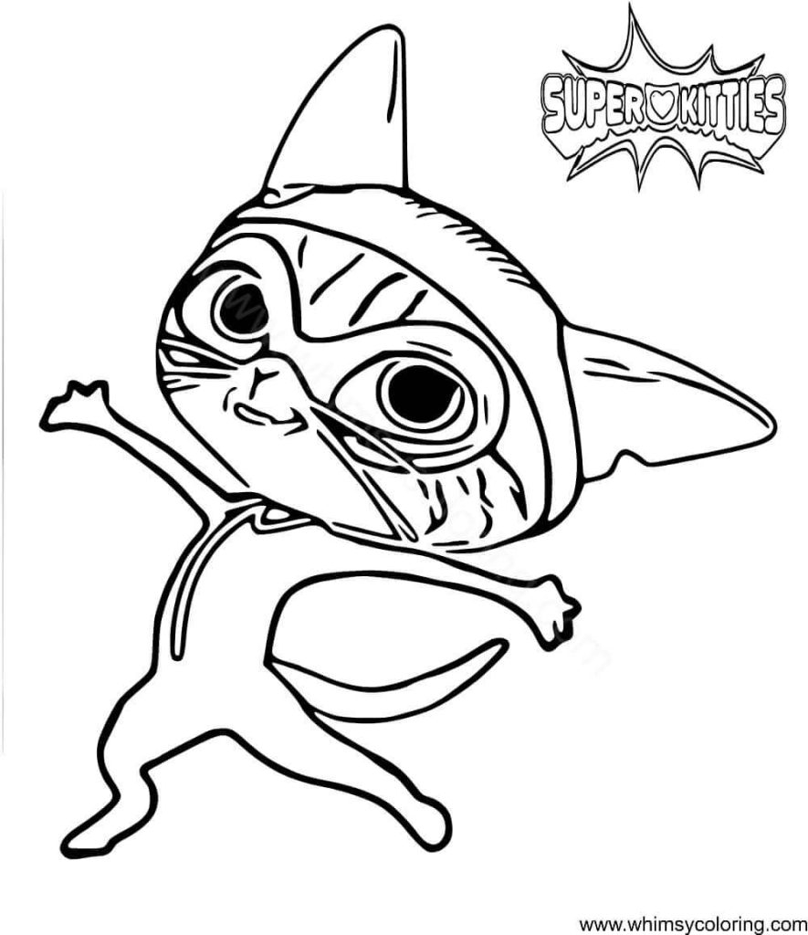 Super Kitties Coloring Pages Buddy