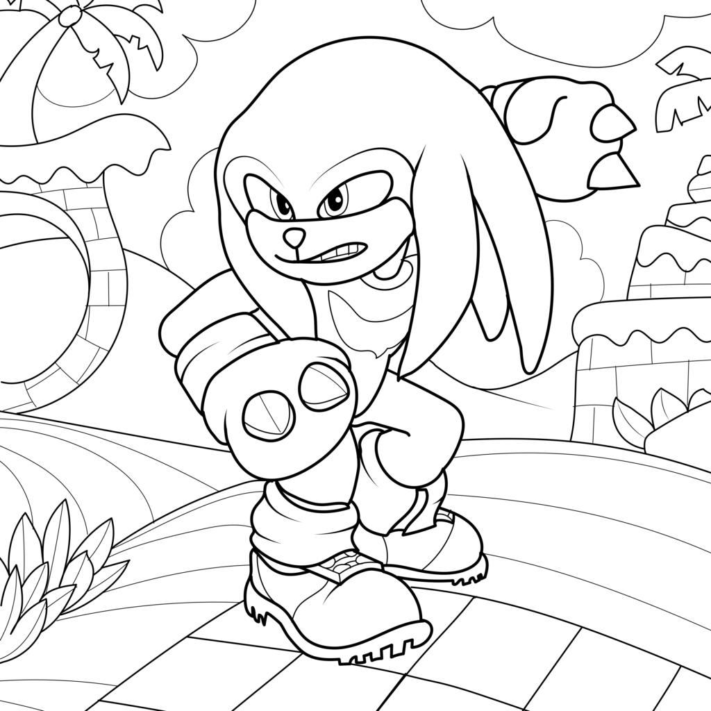 Sonic The Hedgehog Coloring Pages Printable