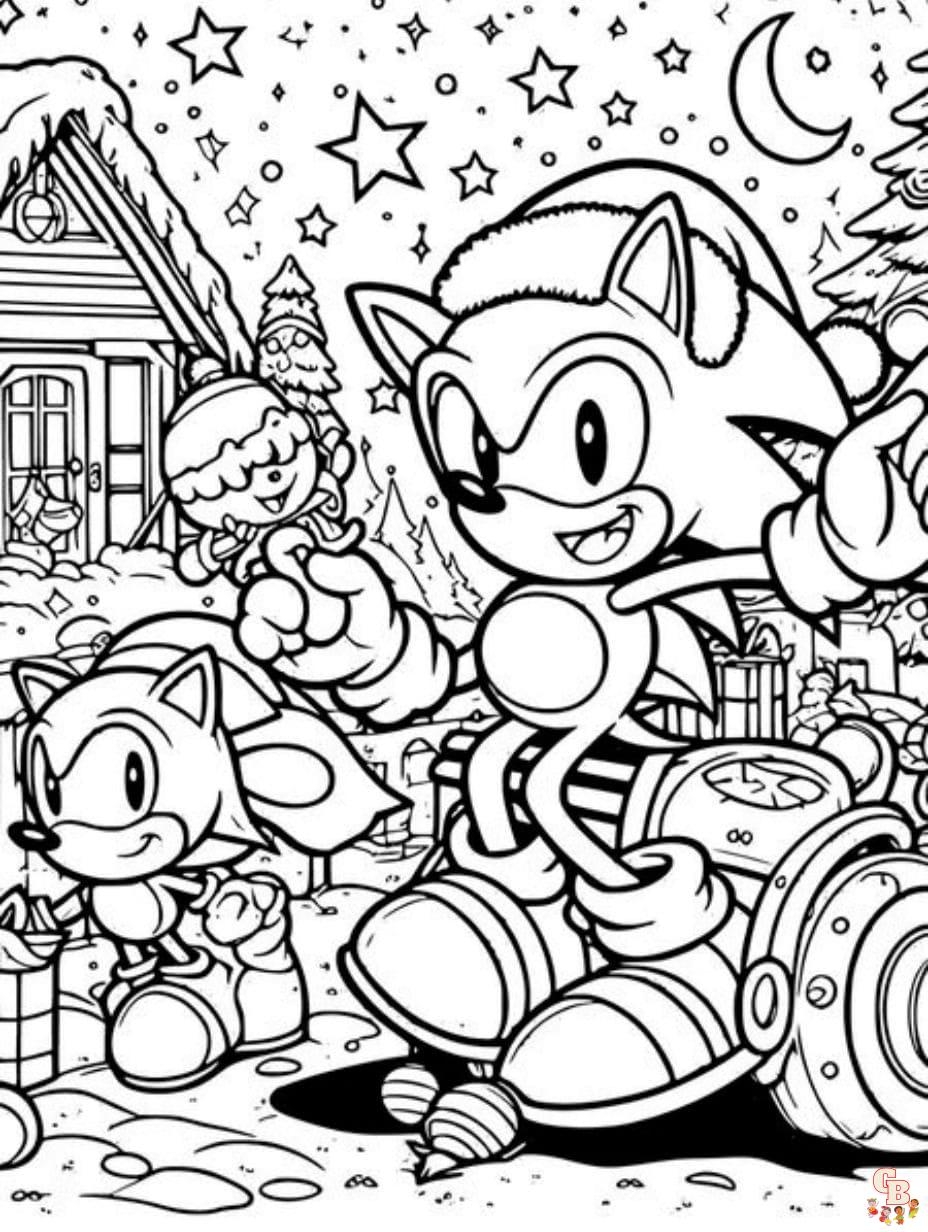 100 Sonic The Hedgehog Coloring Pages Free GBColoring