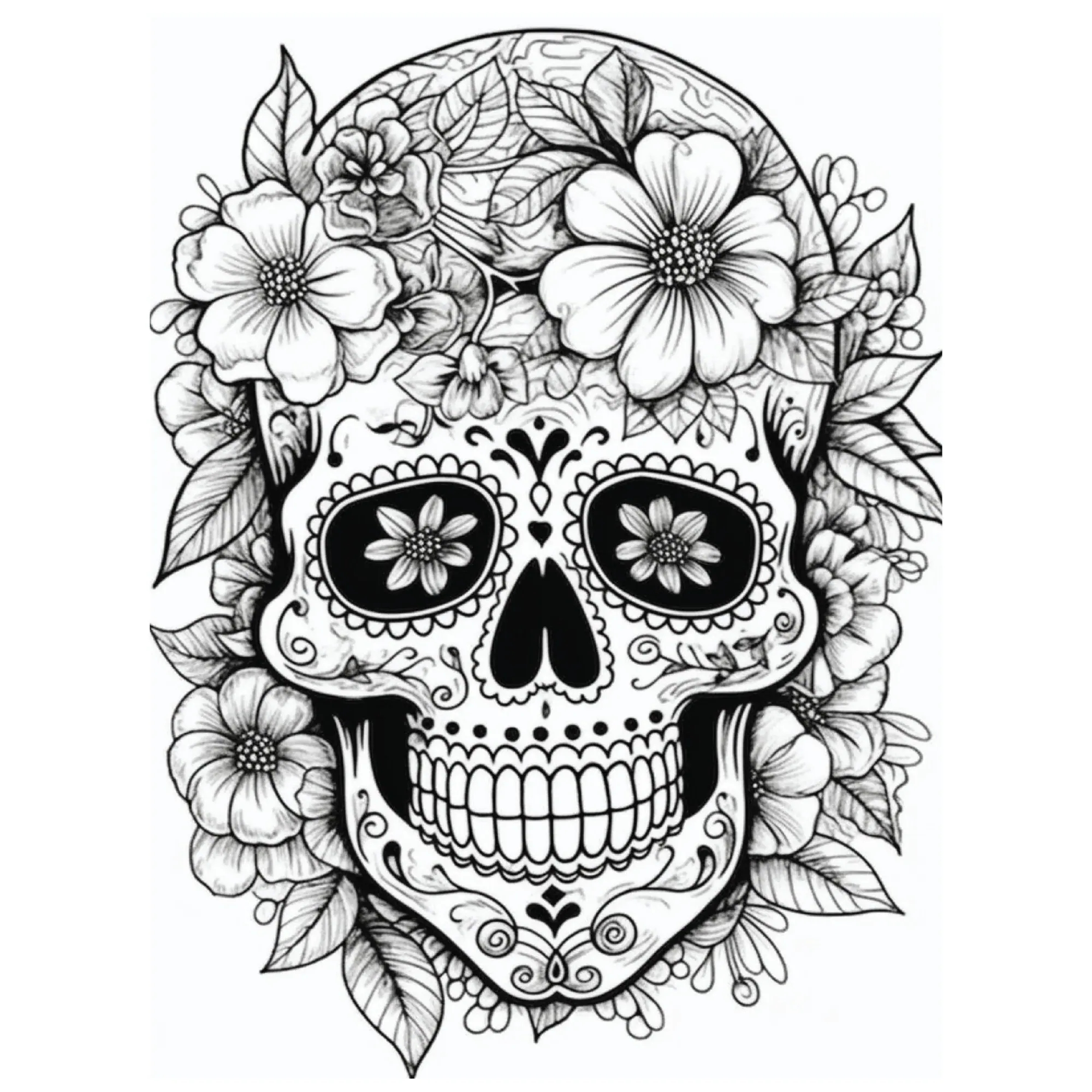 100 Sugar Skulls Coloring Pages 2 Printable Coloring Book Animals Coloring Pages For Kids Adults Digital Coloring Images Halloween Etsy