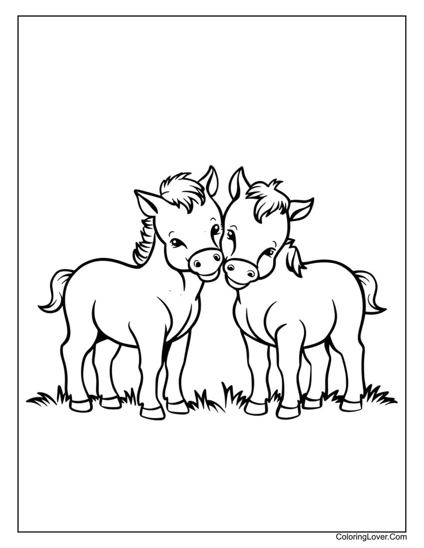 Free Printable Baby Horse Coloring Pages