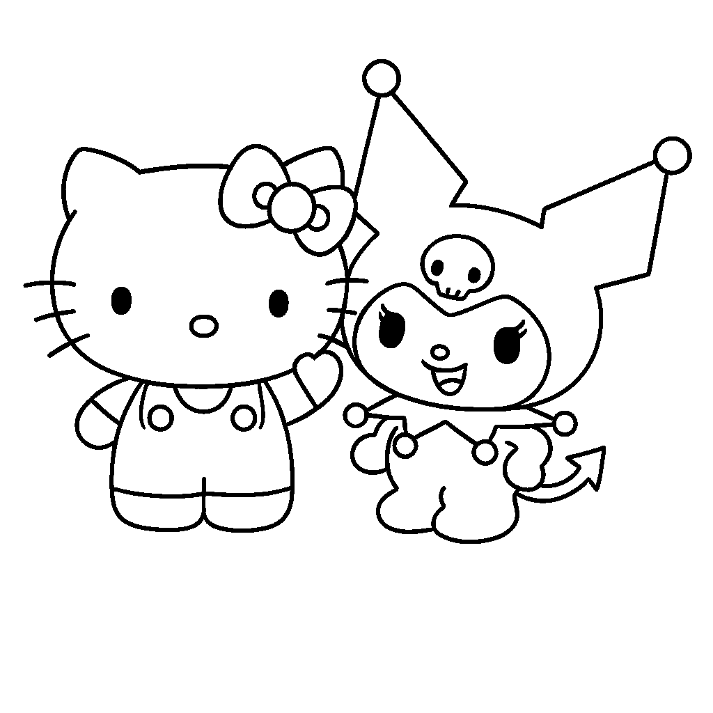 11 Kuromi Coloring Pages TheToyZone