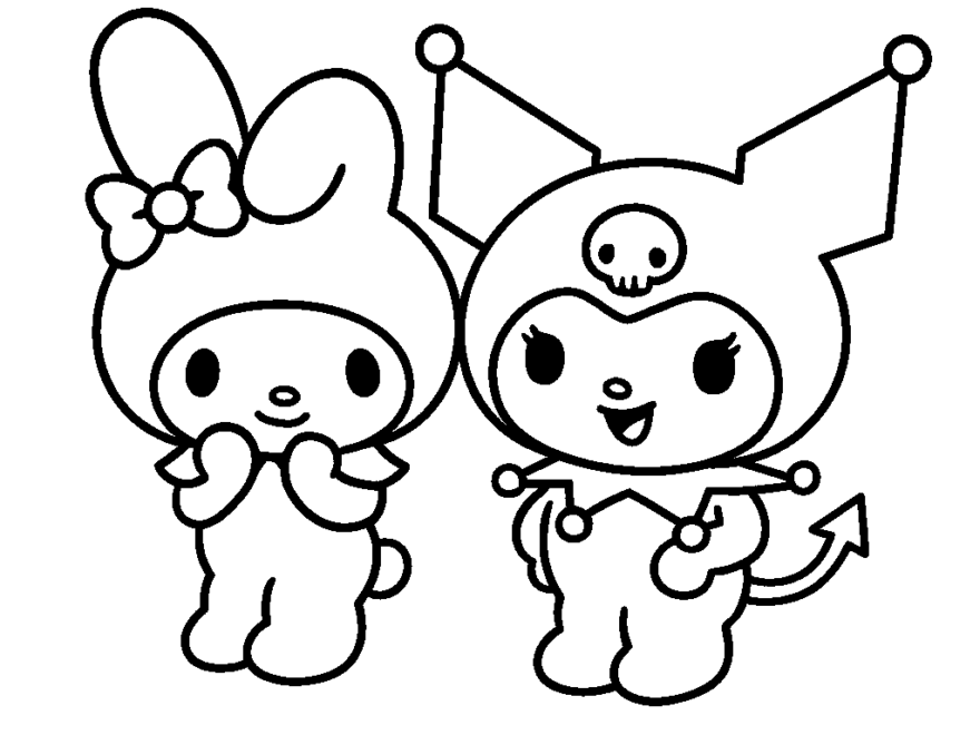11 Kuromi Coloring Pages TheToyZone