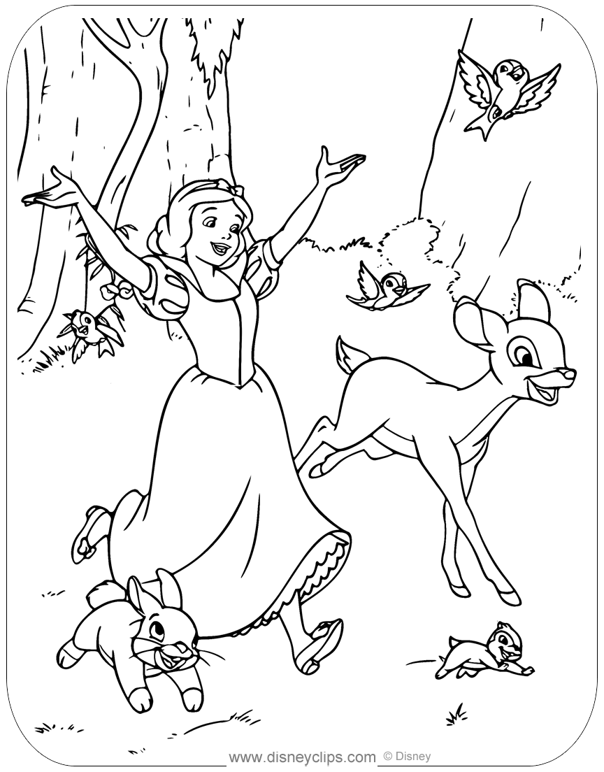 116 Snow White And The Seven Dwarfs Coloring Pages Disneyclips 116 Snow White And The Seven Dwarfs Coloring Pages Disneyclips