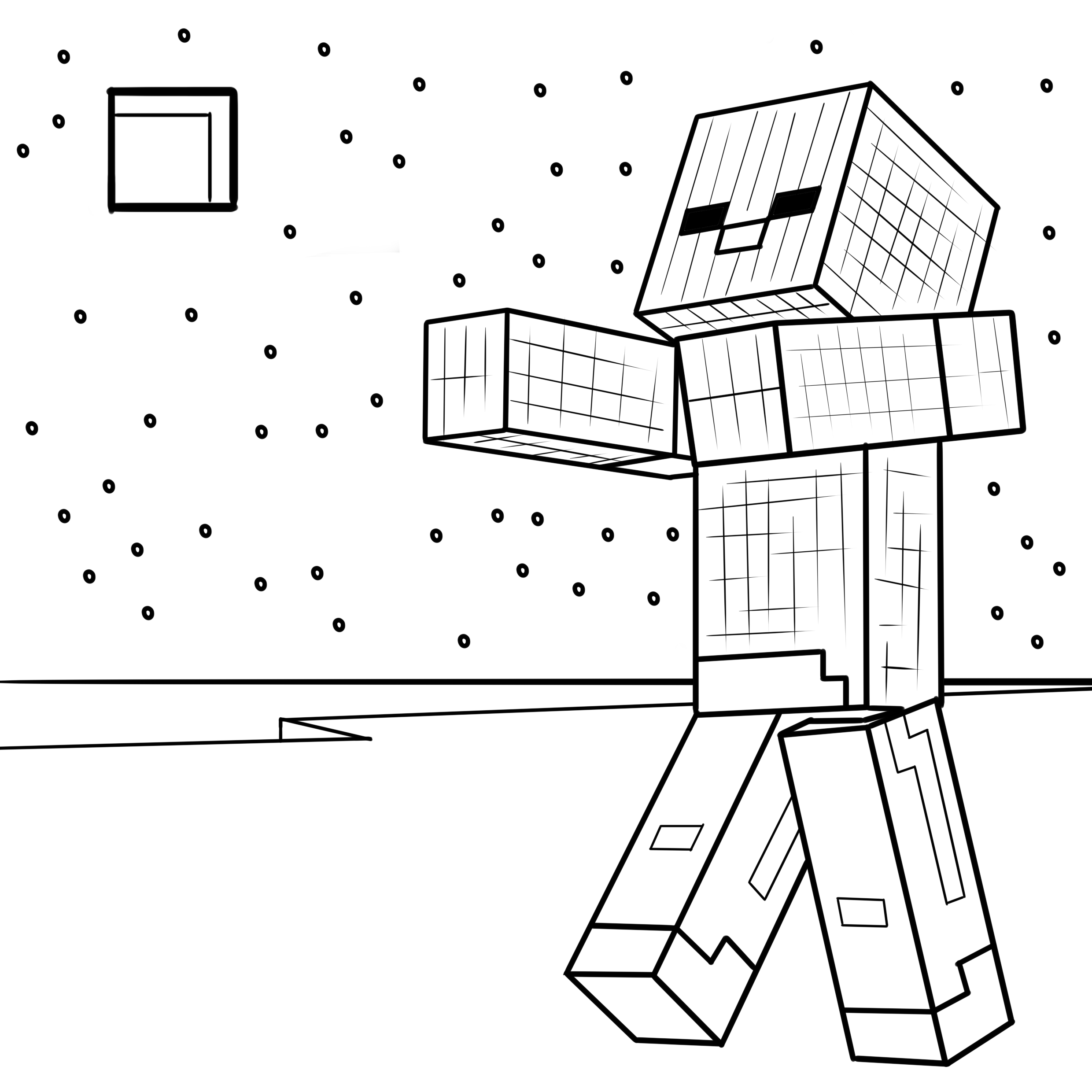 Minecraft Blocks Coloring Pages