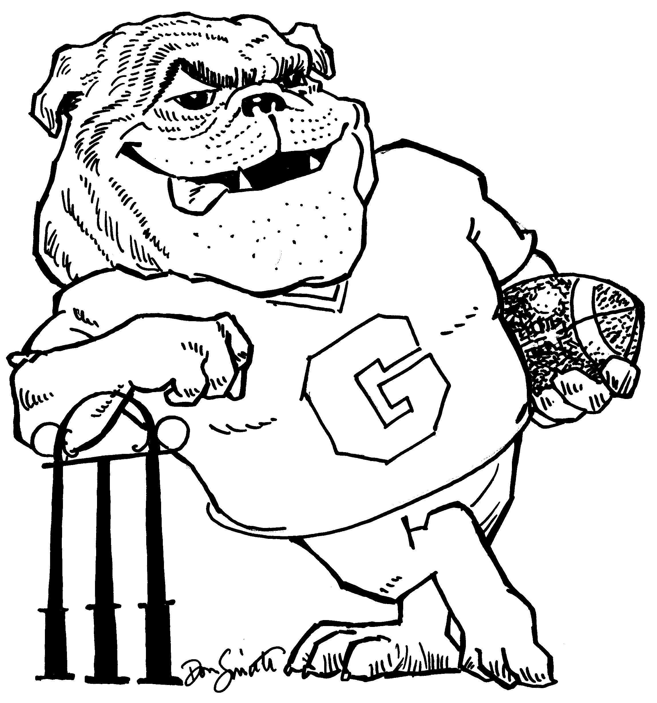 12 UGA Printables Ideas Uga Alumni Association Football Coloring Pages