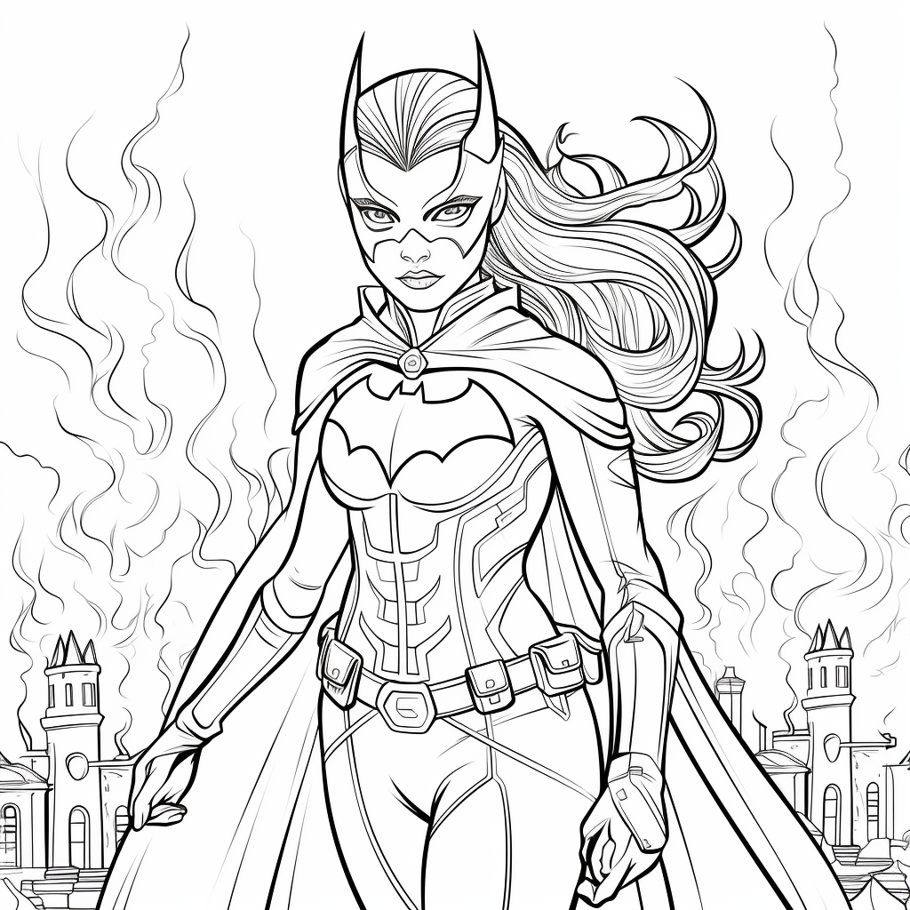 Batman Girl Coloring Pages