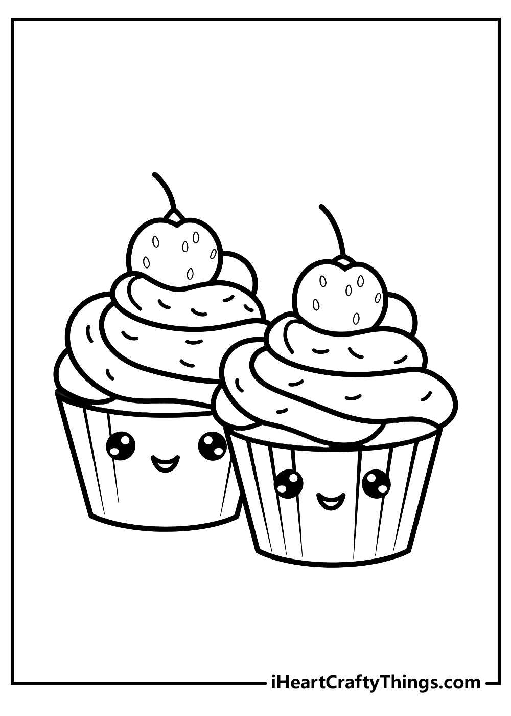15 Cupcake Coloring Pages 100 Free Printables 15 Cupcake Coloring Pages 100 Free Printables