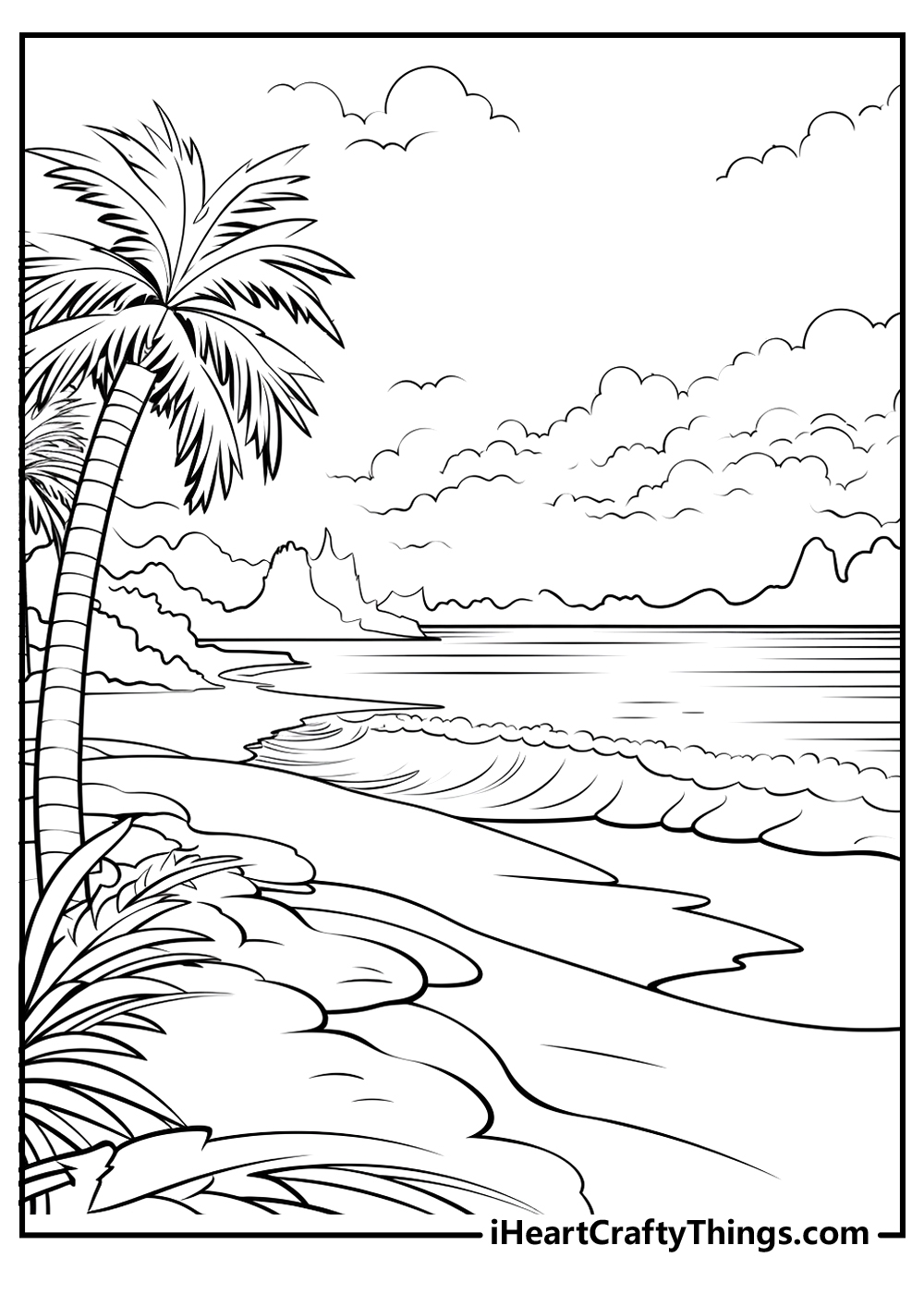 Easy Scenery Coloring Pages