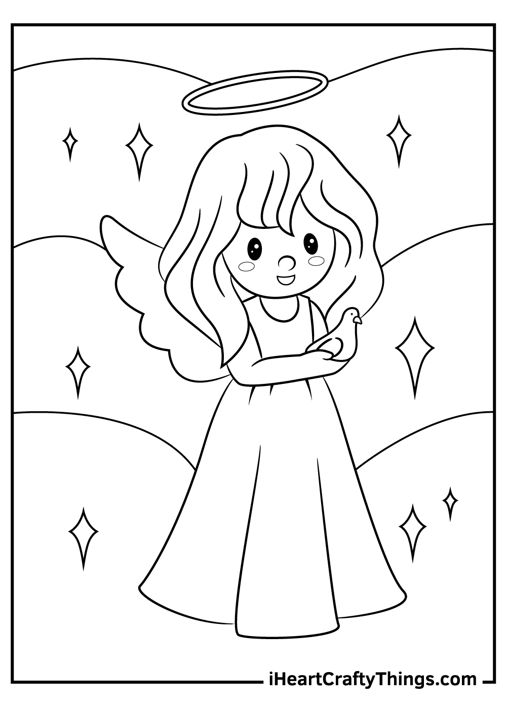 15 Free Angels Coloring Pages PDF Updated 2025 15 Free Angels Coloring Pages PDF Updated 2025