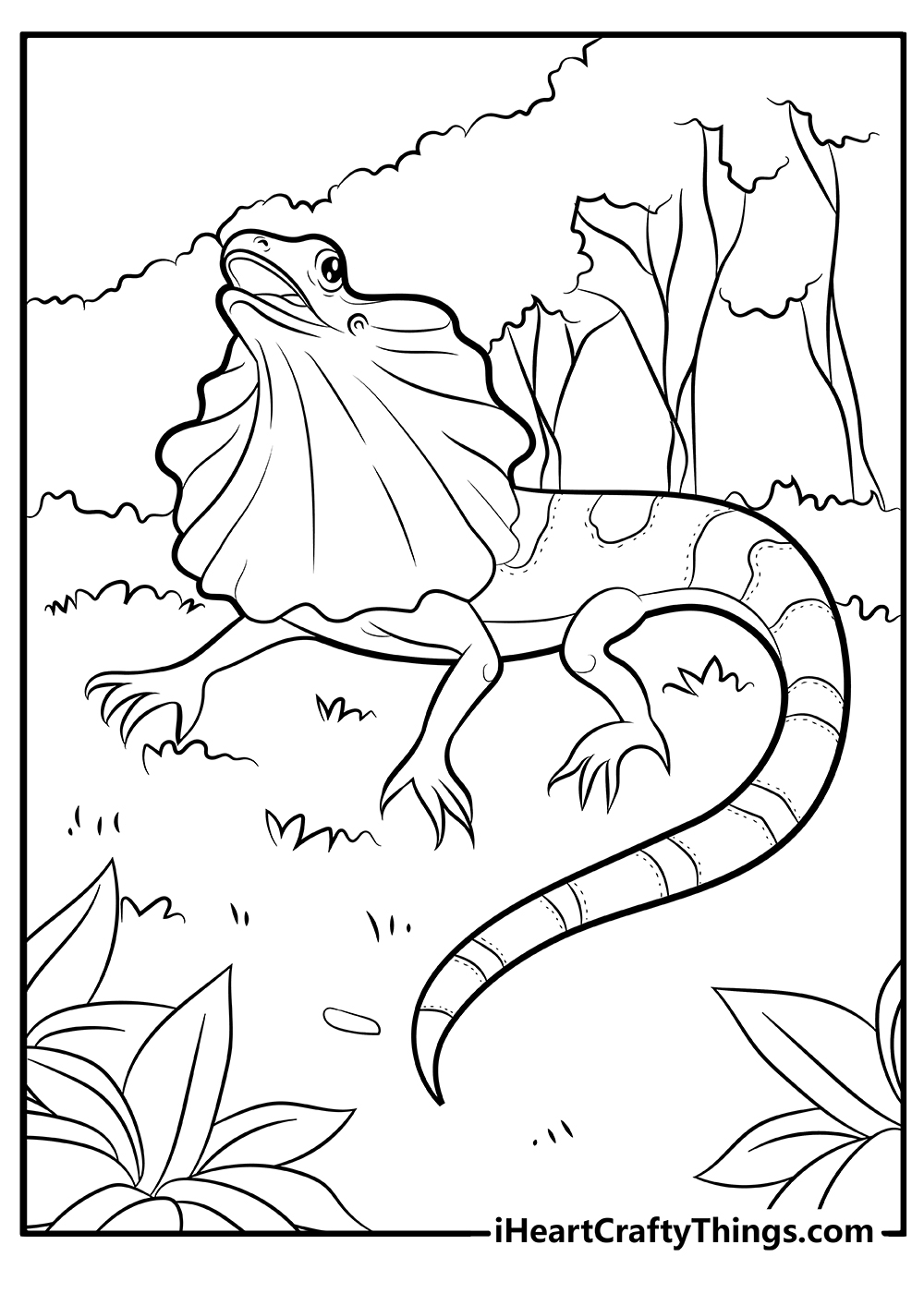 Realistic Reptile Coloring Pages