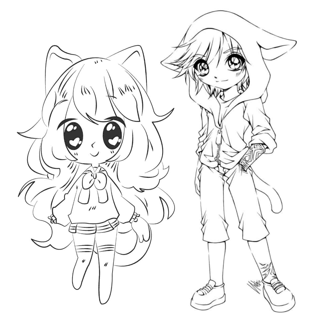 15 Gacha Life Coloring Pages For Free Artsy Pretty Colors