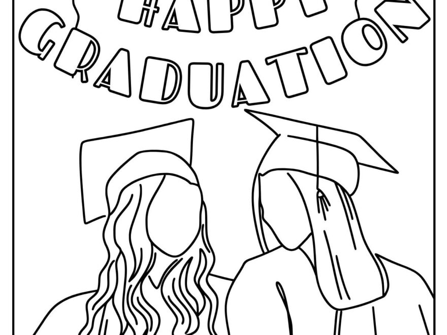 15 Graduation Coloring Pages Free PDF Printables