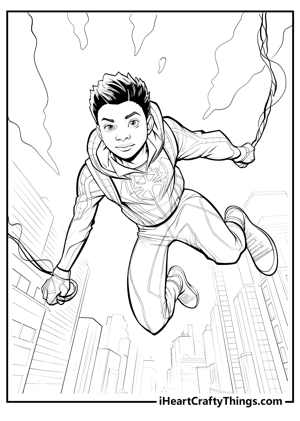 15 Miles Morales Coloring Pages Free Printable PDFs