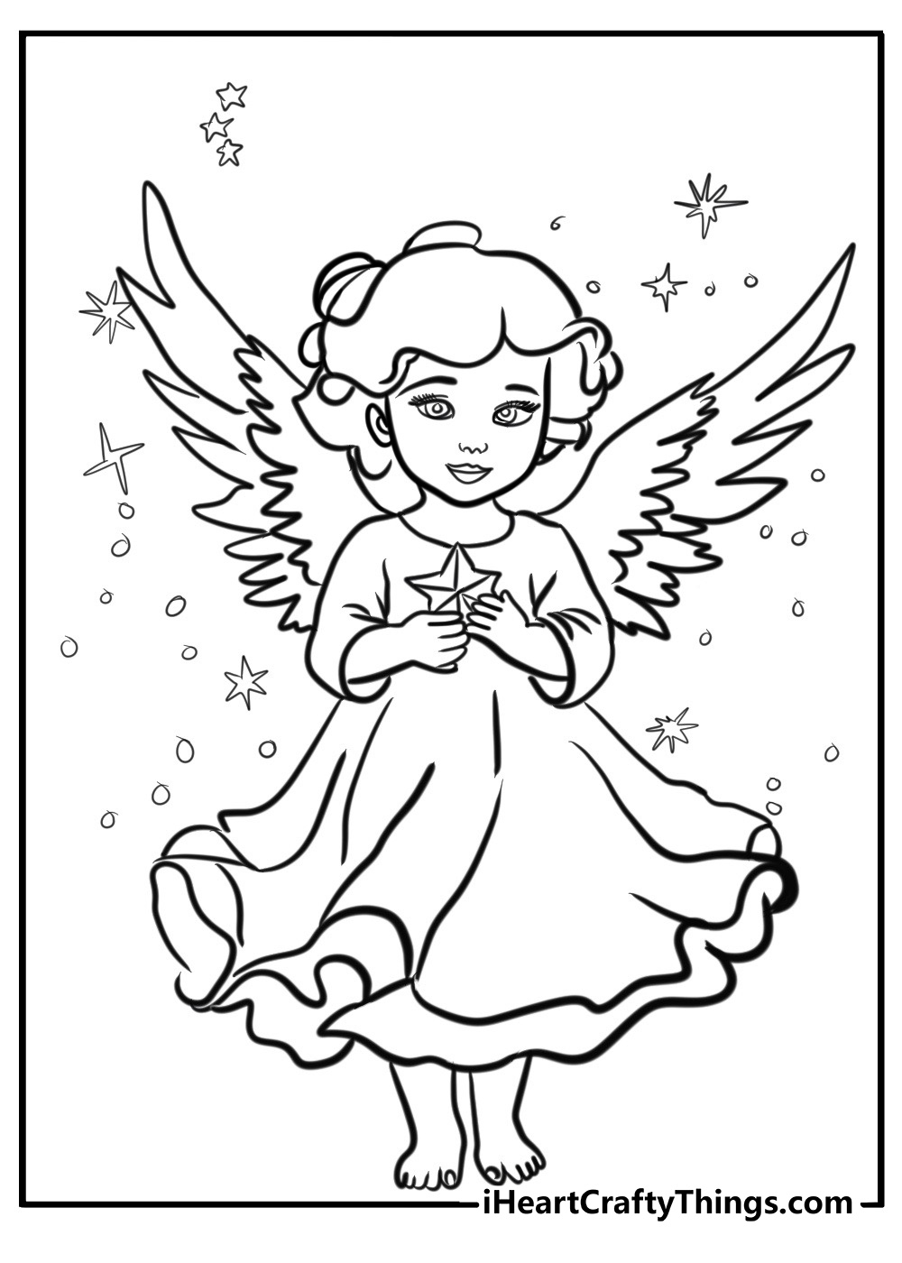 15 New Christmas Angel Coloring Pages Printable Free PDF 15 New Christmas Angel Coloring Pages Printable Free PDF