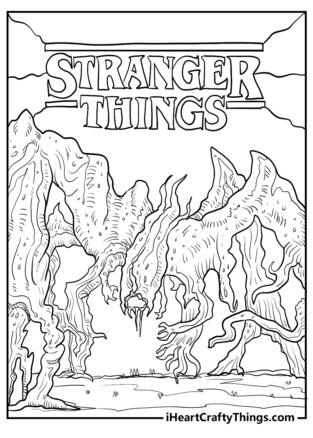 15 Printable Stranger Things Coloring Pages For Free 15 Printable Stranger Things Coloring Pages For Free