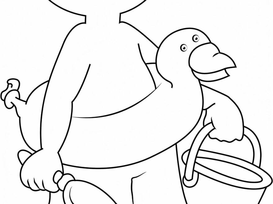 1530758120 Caillou On Beacha4 Coloring Page