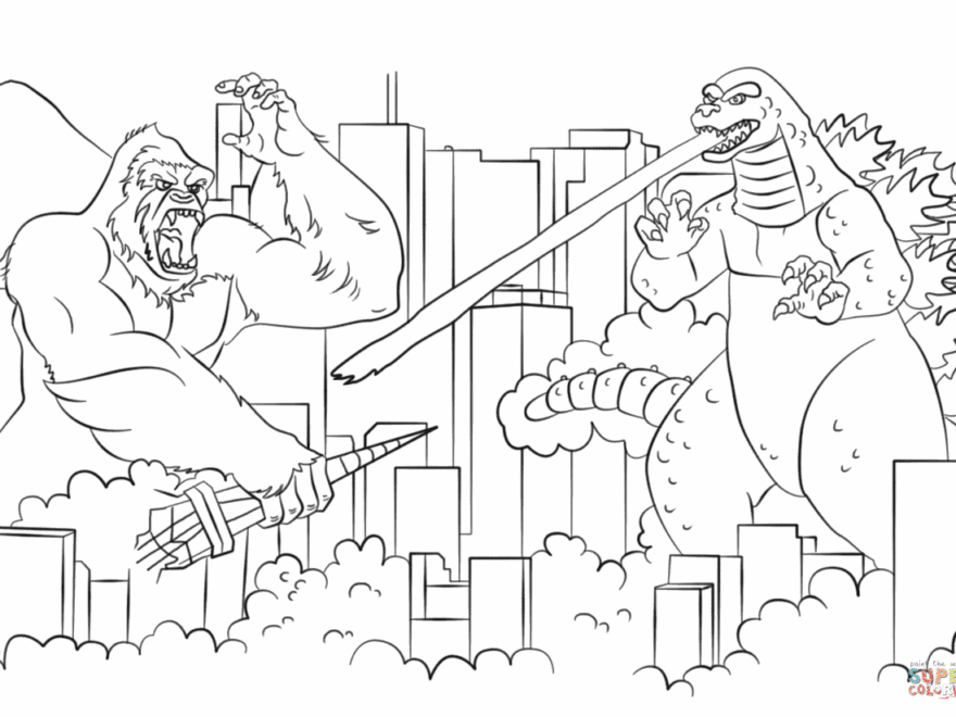 17 Free Godzilla Coloring Pages Artsy Pretty Colors