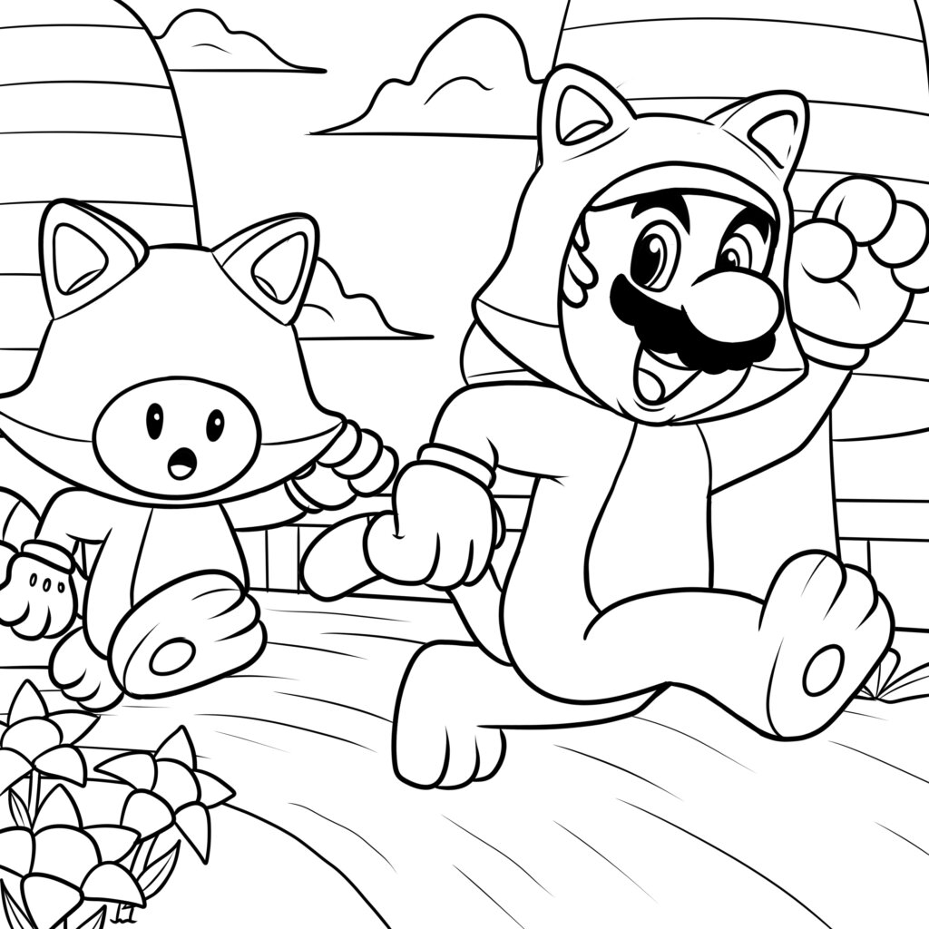 18 Awesome Super Mario Bros Coloring Pages TheToyZone