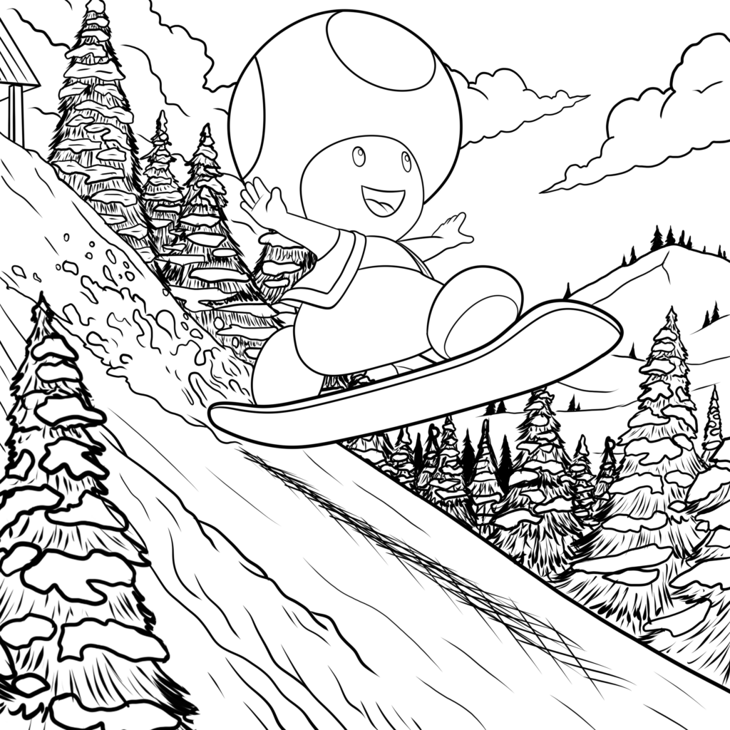 18 Awesome Super Mario Bros Coloring Pages TheToyZone