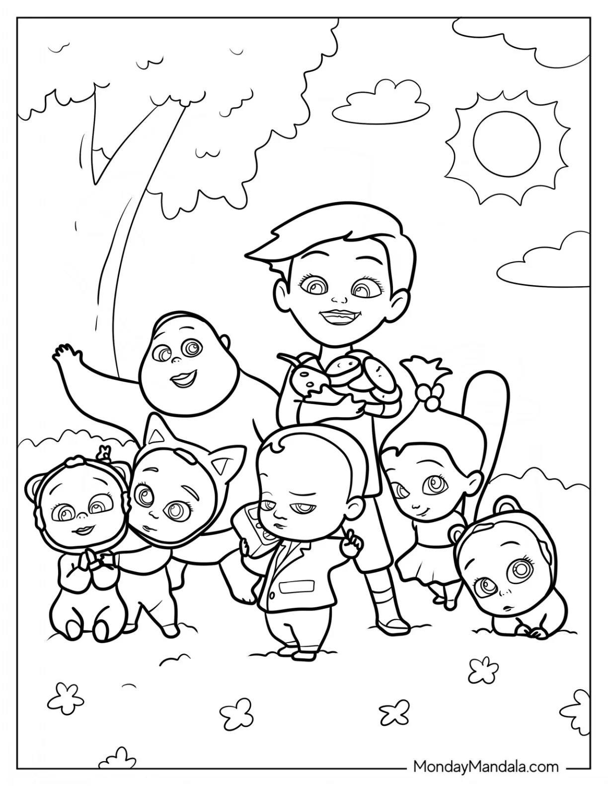 18 Boss Baby Coloring Pages Free PDF Printables 