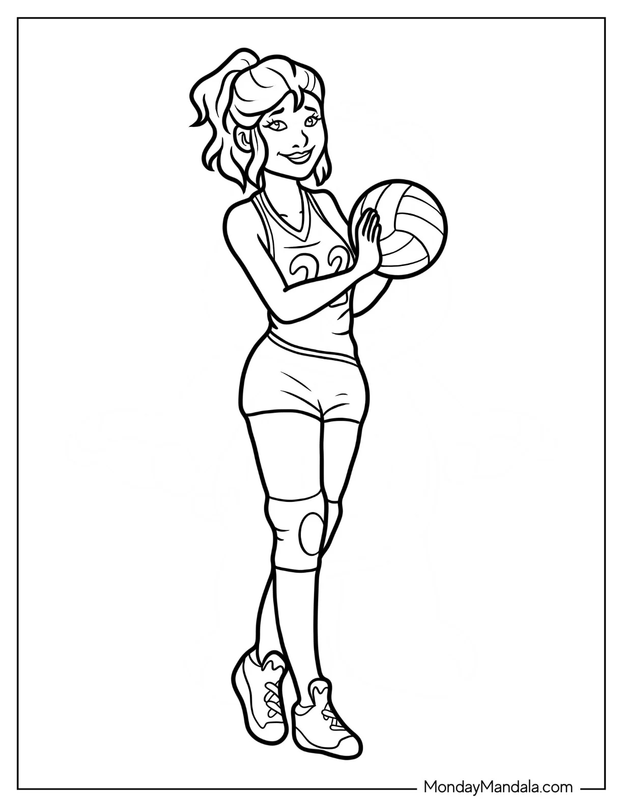 Volleyball Coloring Pages For Girls Volleyball Coloring Pages For Girls