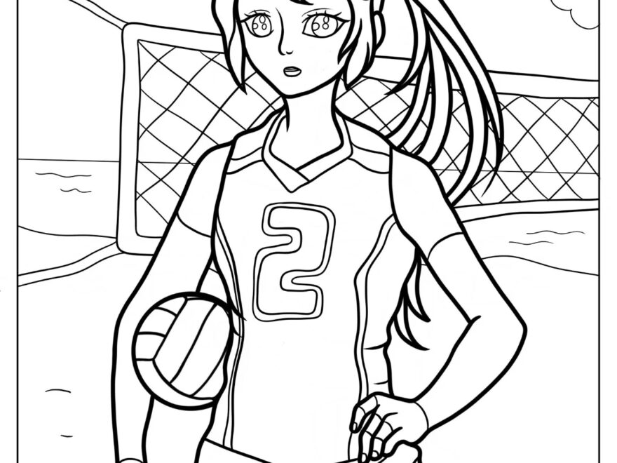 18 Volleyball Coloring Pages Free PDF Printables