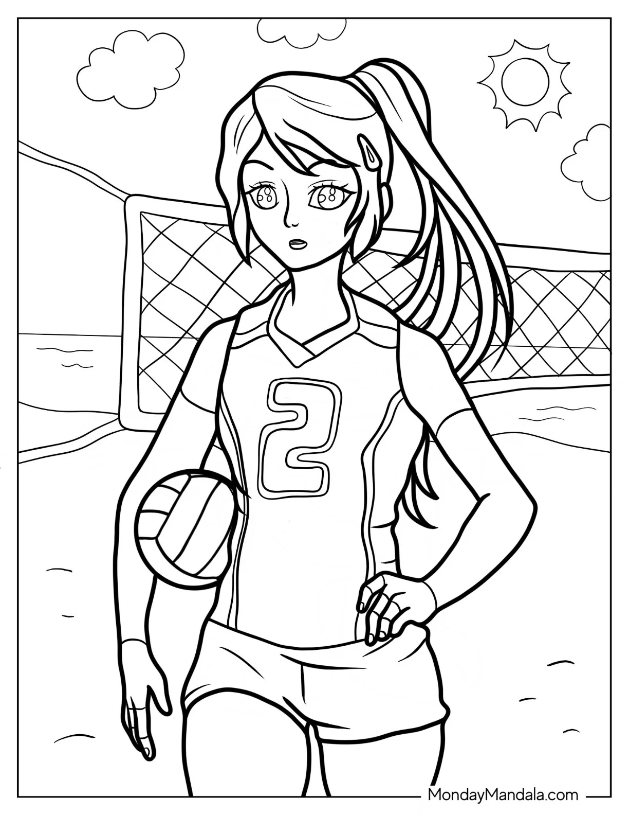 18 Volleyball Coloring Pages Free PDF Printables 18 Volleyball Coloring Pages Free PDF Printables