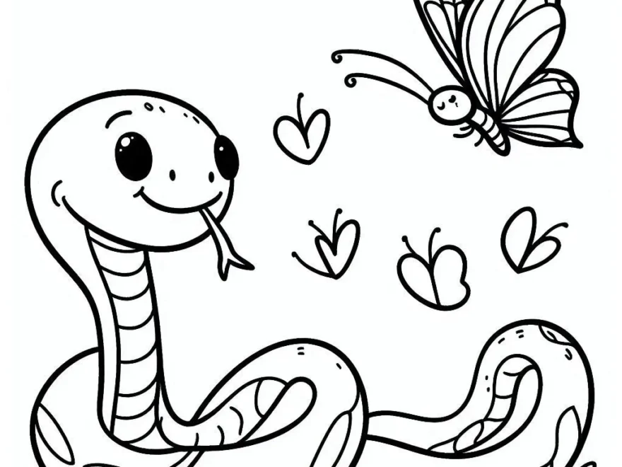 18 Wild Snake Coloring Pages For Kids Free PDF Printables