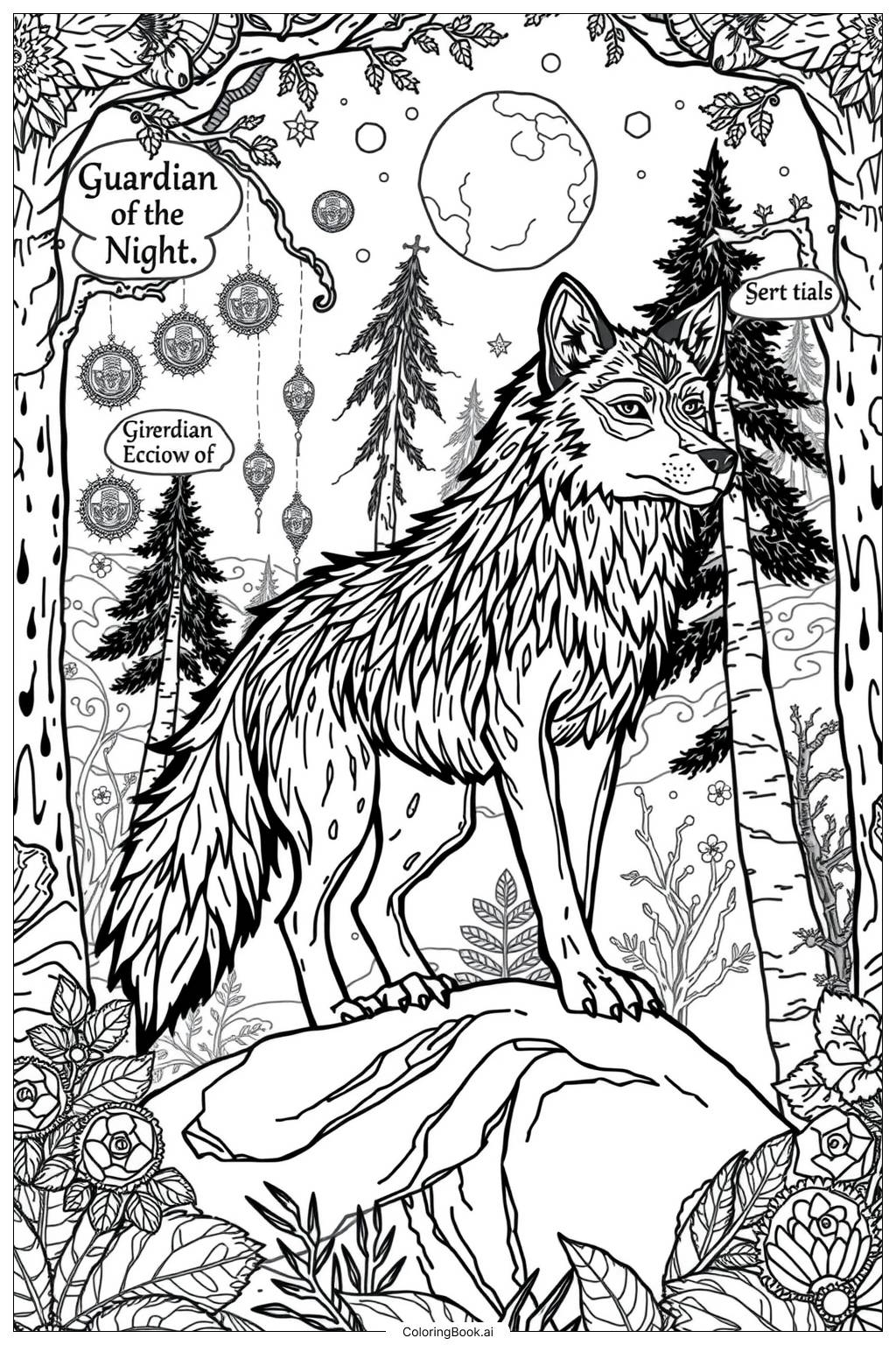 18 Wolf Coloring Pages Free PDF PNG Printables 