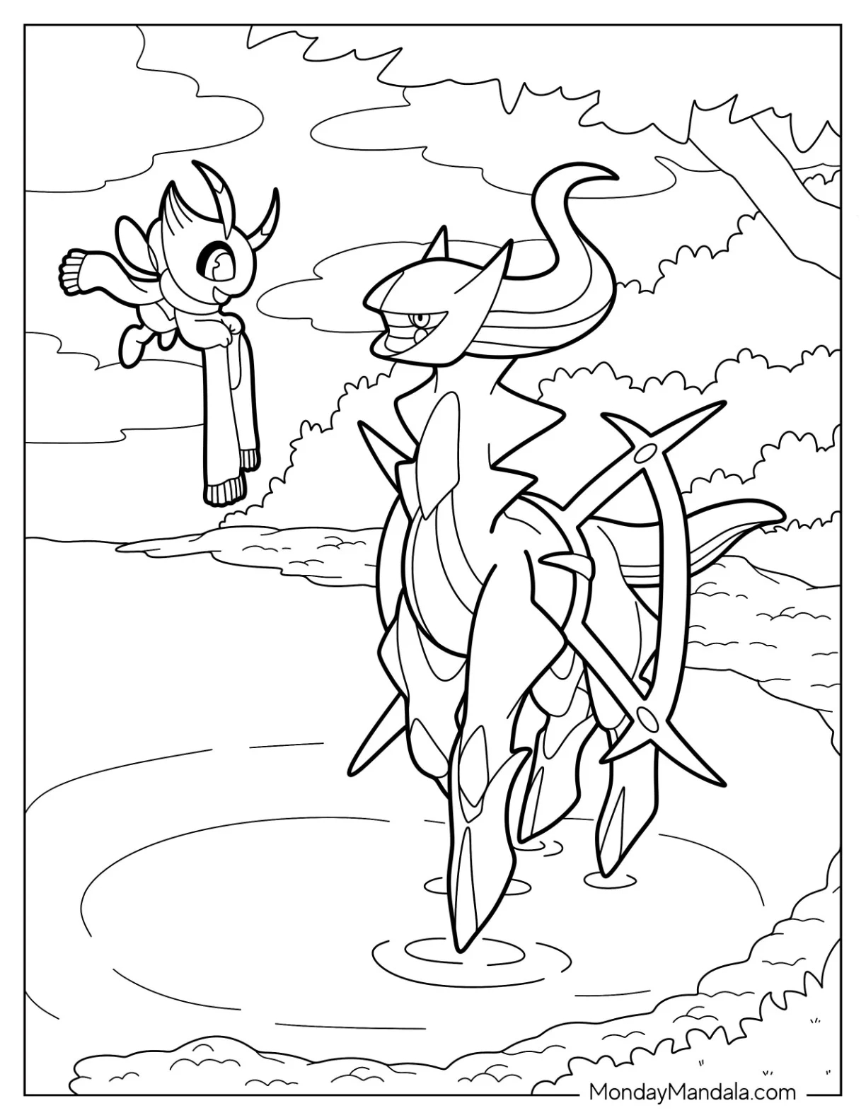 20 Arceus Coloring Pages Free PDF Printables 