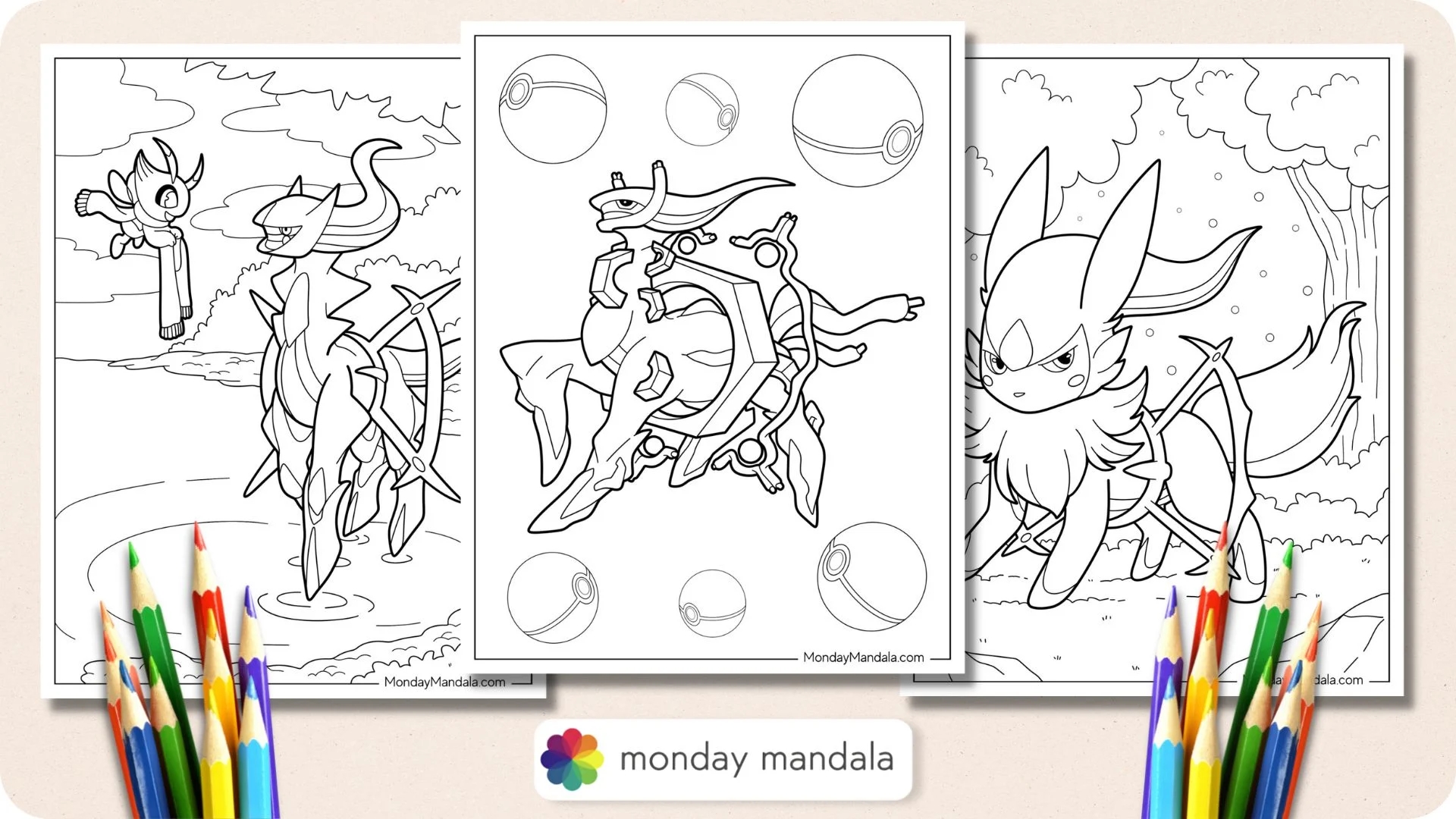 20 Arceus Coloring Pages Free PDF Printables 