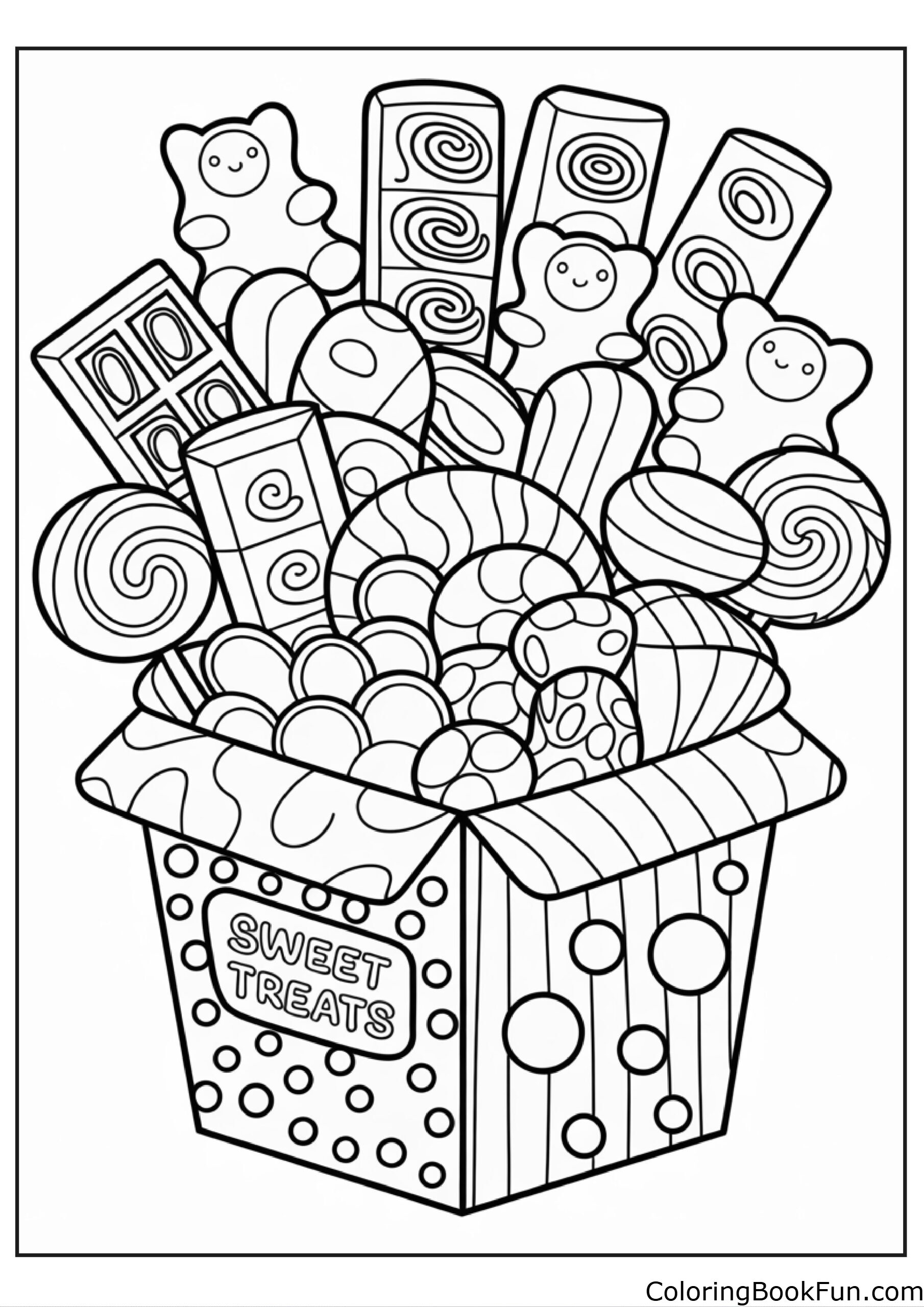 Gumdrop Candy Coloring Pages