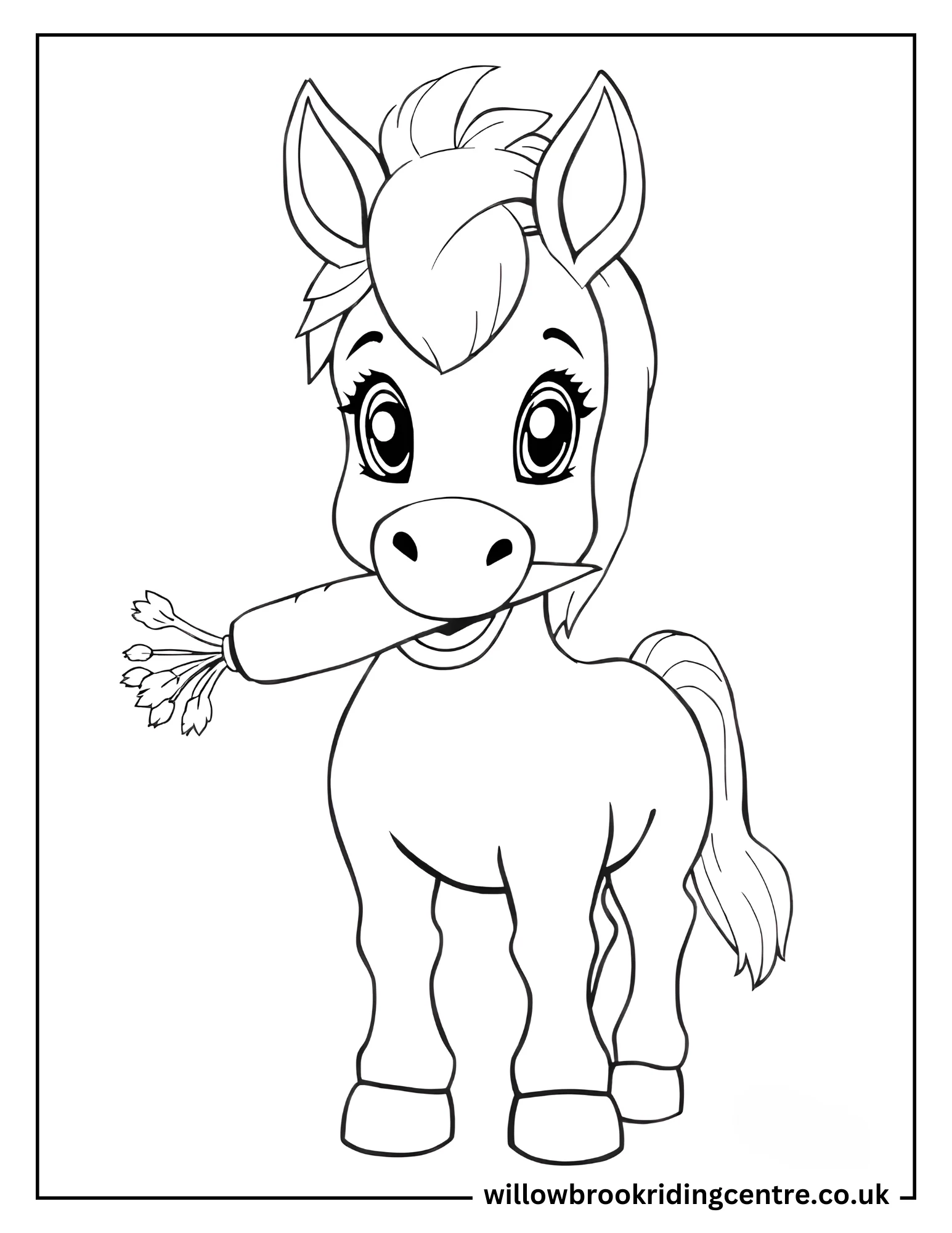 20 Cute Baby Horse Coloring Pages Free PDF Printables 