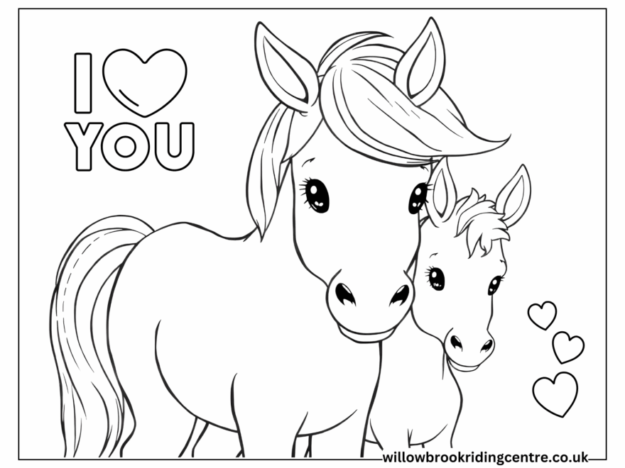 20 Cute Baby Horse Coloring Pages Free PDF Printables
