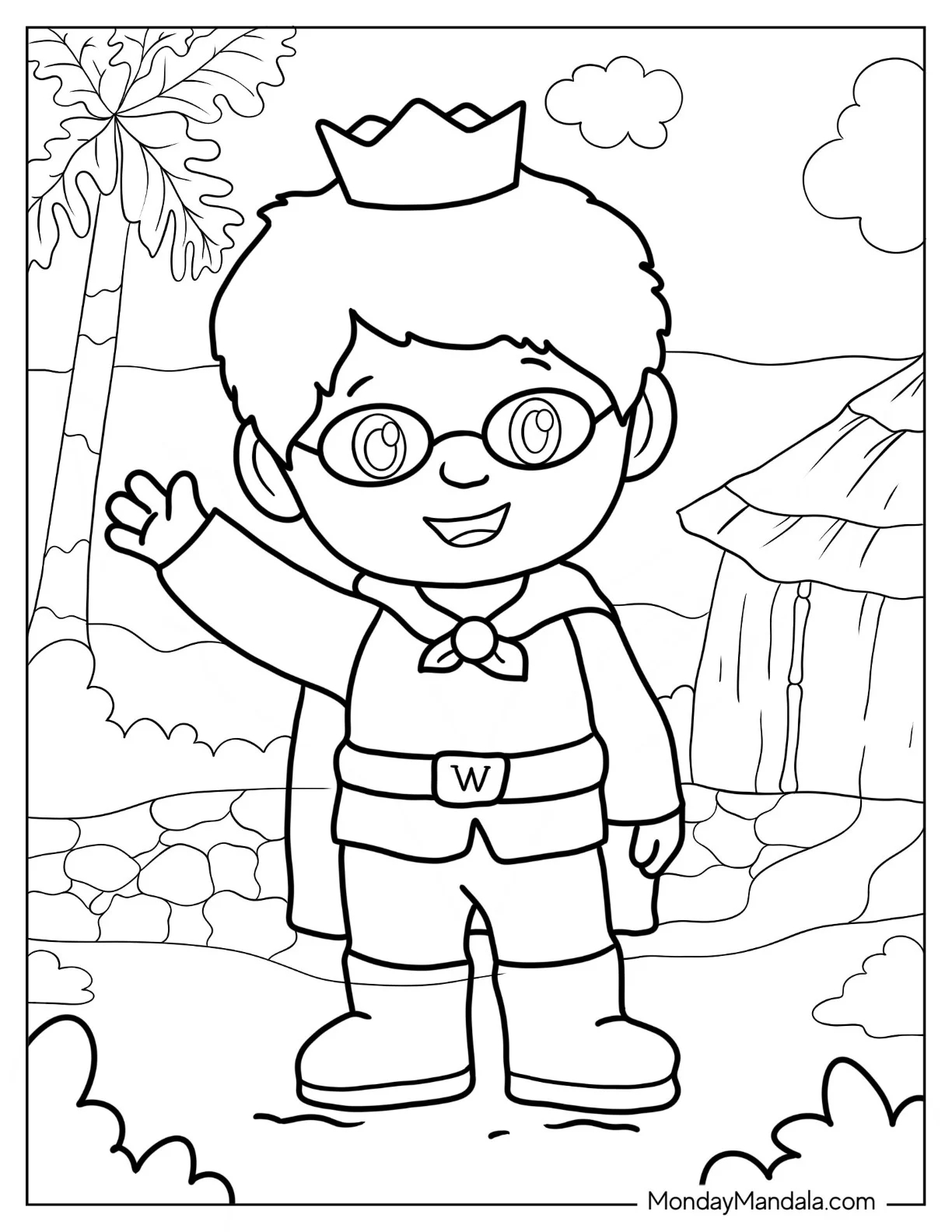 Daniel Tiger Potty Coloring Pages