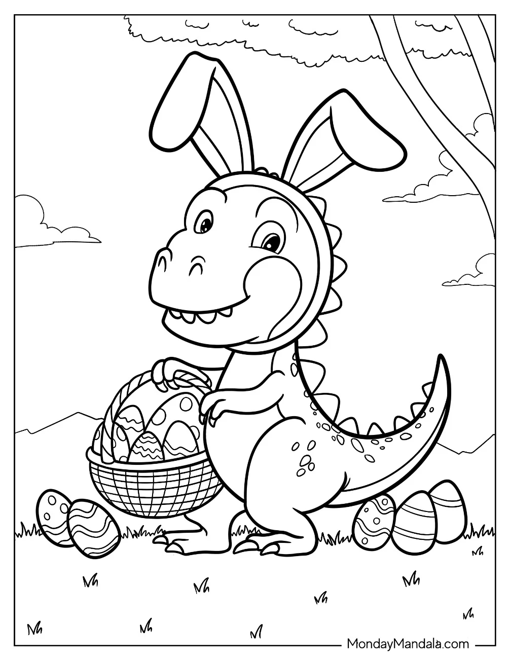 20 Dinosaur Egg Coloring Pages Free PDF Printables 