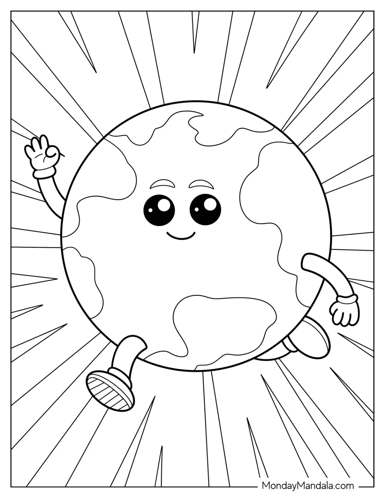 20 Earth Coloring Pages Free PDF Printables