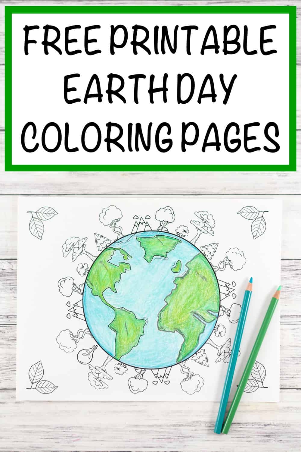 20 Earth Day And Environmental Coloring Pages The Artisan Life