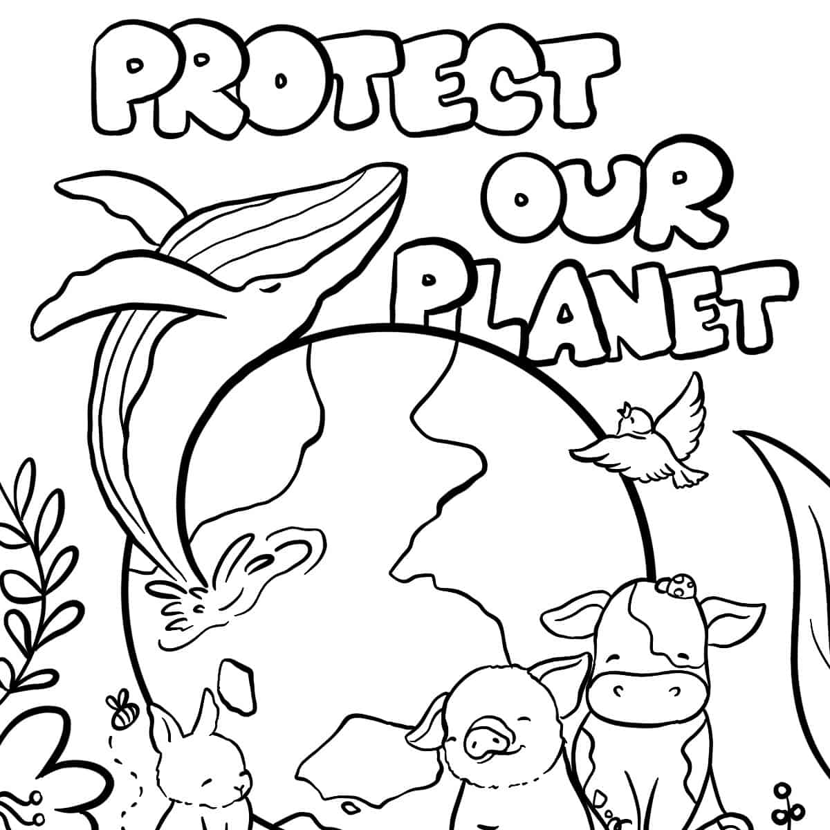 Earth Month Coloring Pages