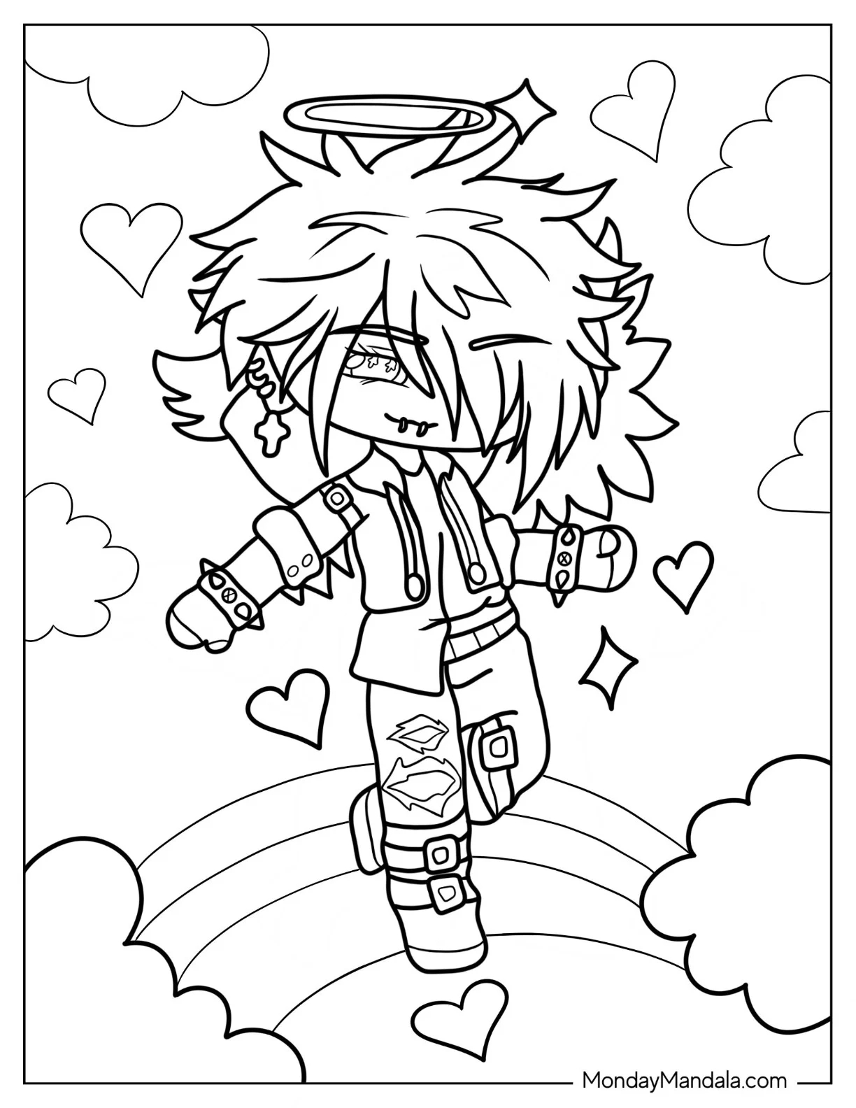 Gacha Club Coloring Pages Boy