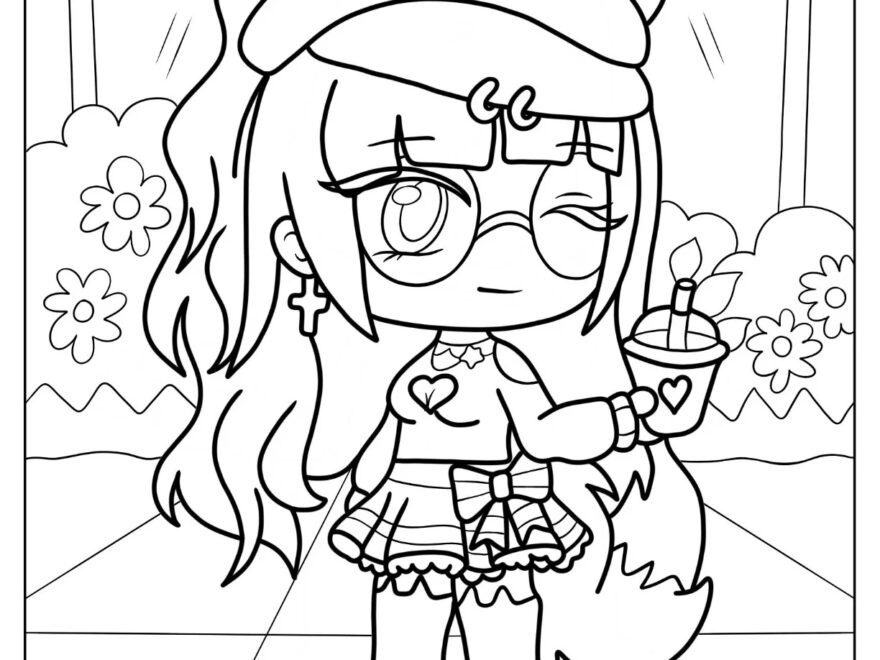 20 Gacha Life Coloring Pages Free PDF Printables