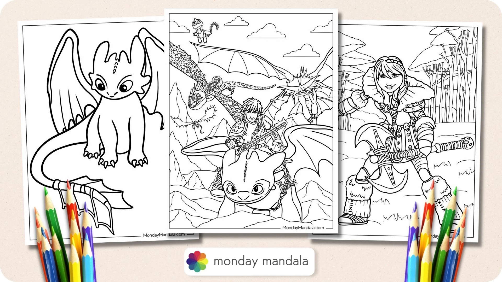 20 How To Train Your Dragon Coloring Pages Free PDFs 