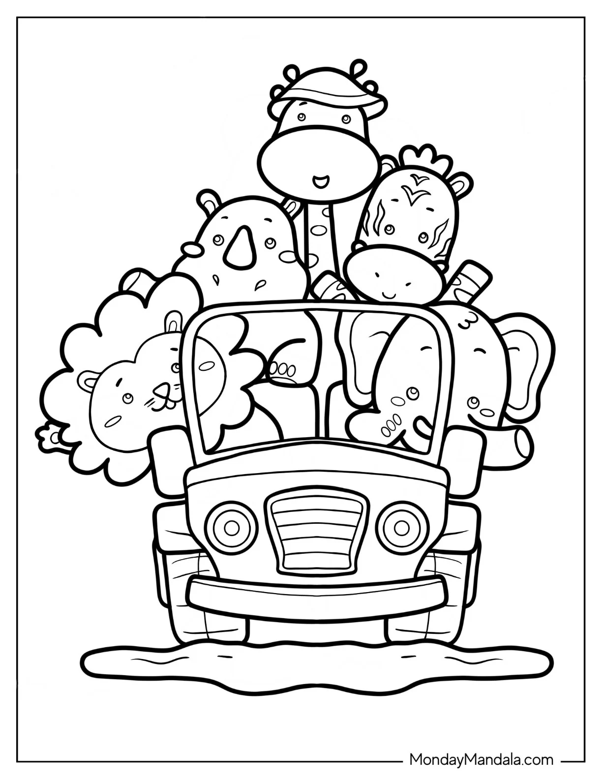 Jungle Safari Coloring Pages