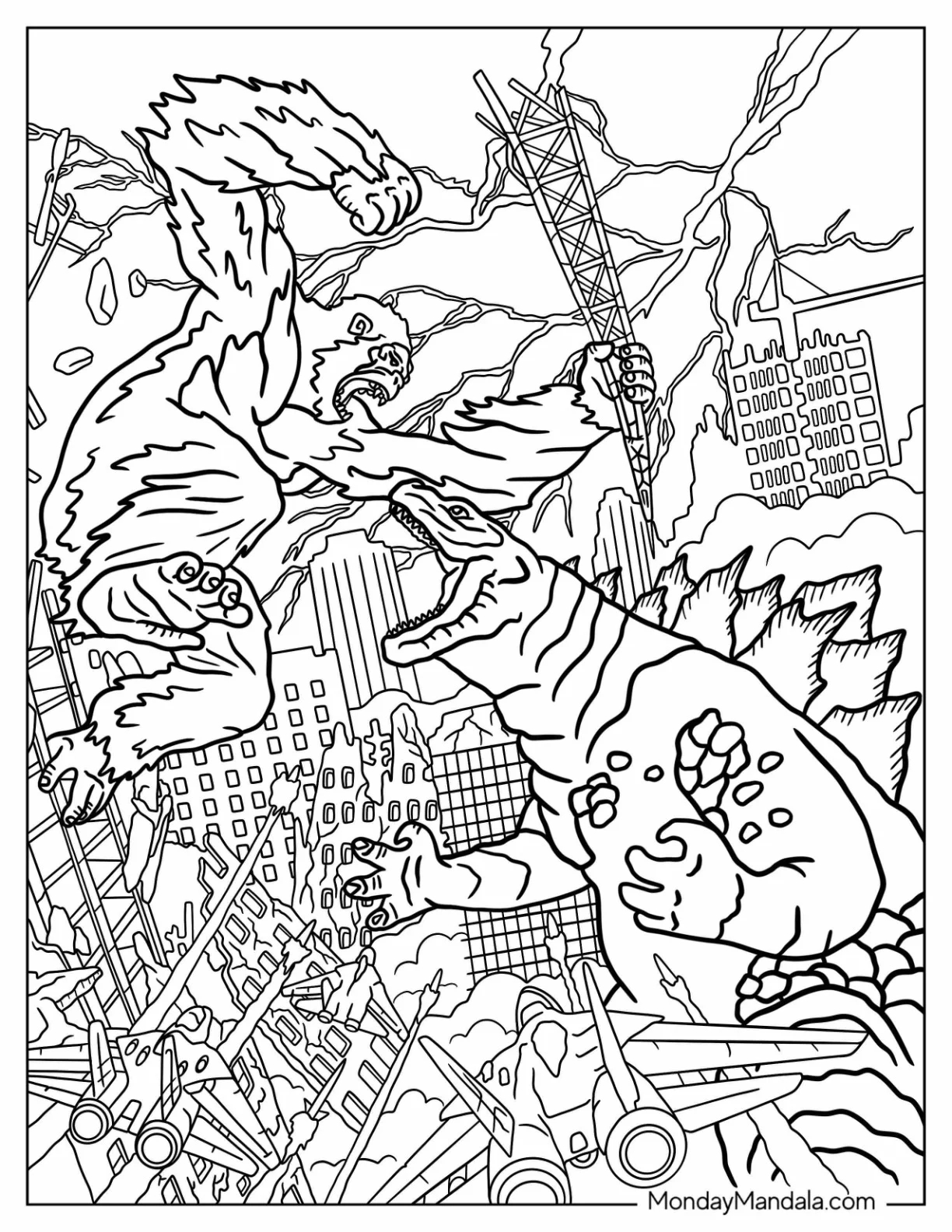 20 King Kong Coloring Pages Free PDF Printables 