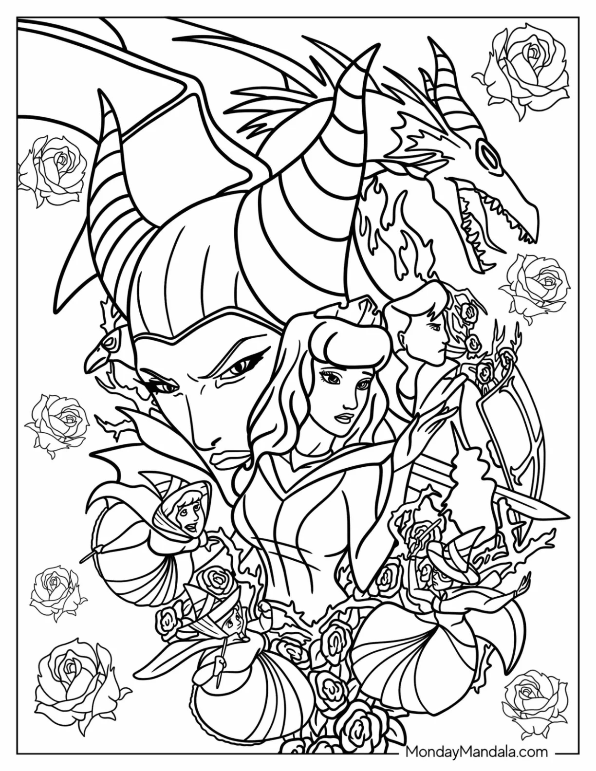 20 Maleficent Coloring Pages Free PDF Printables 