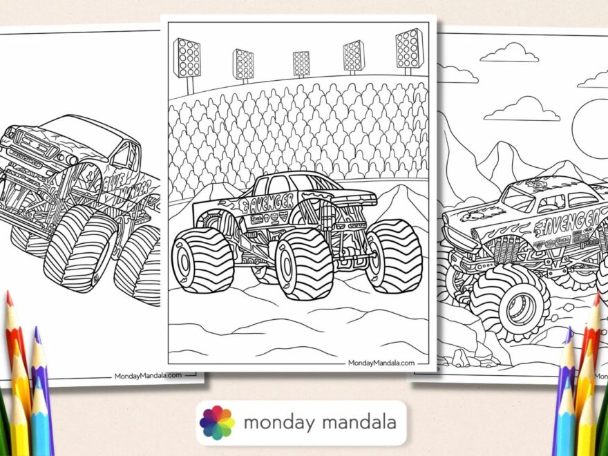 20 Monster Jam Coloring Pages Free PDF Printables