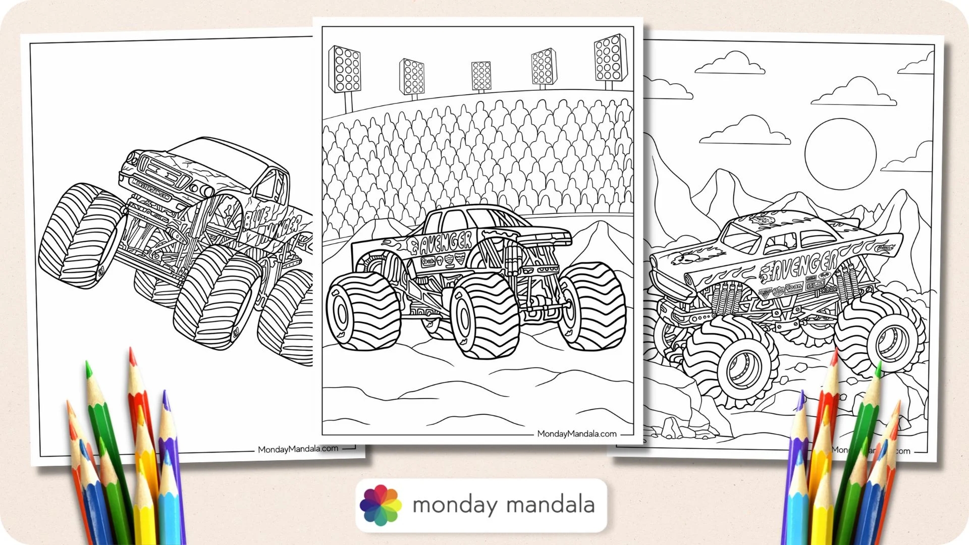 20 Monster Jam Coloring Pages Free PDF Printables 
