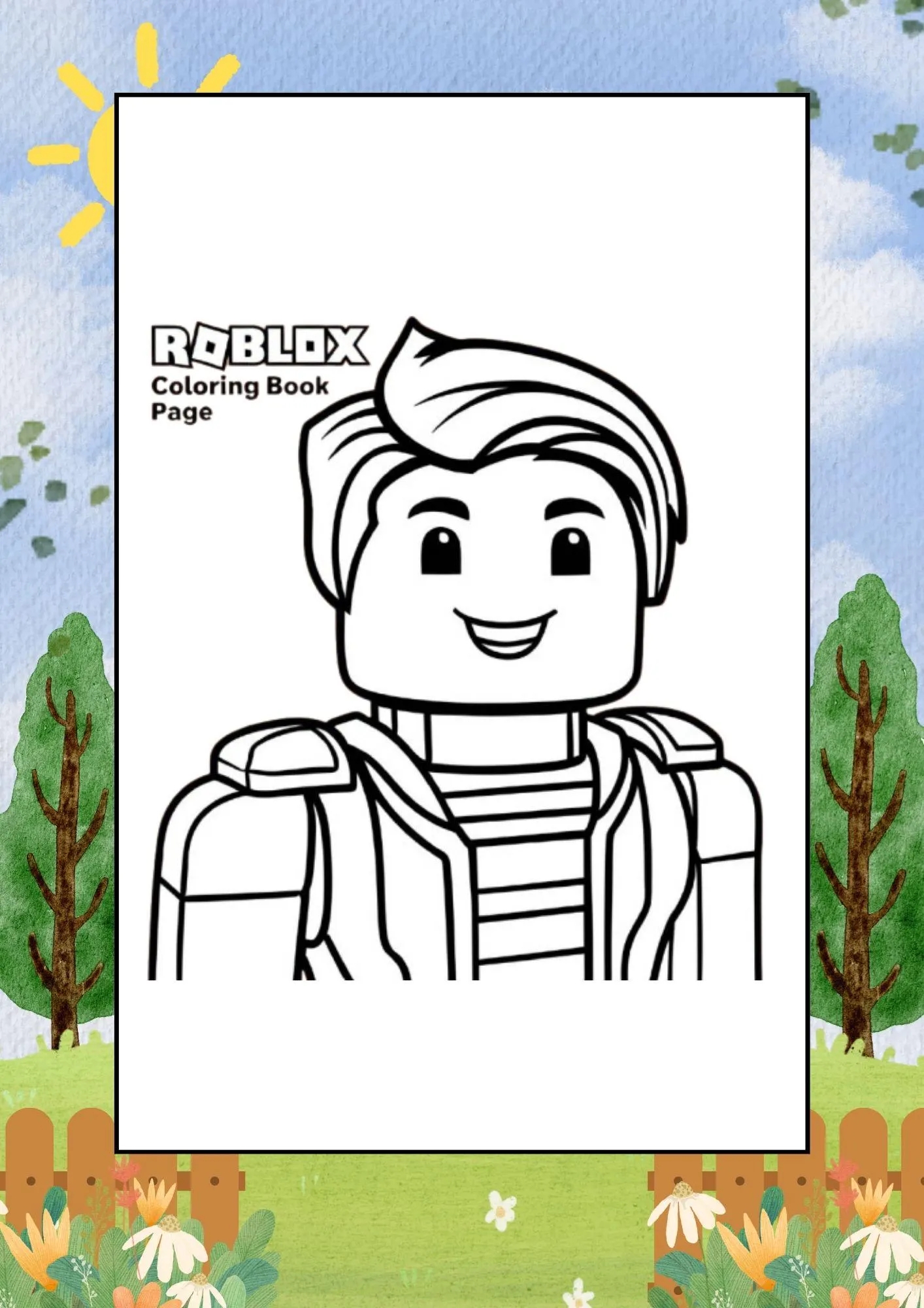 Lego Roblox Coloring Pages